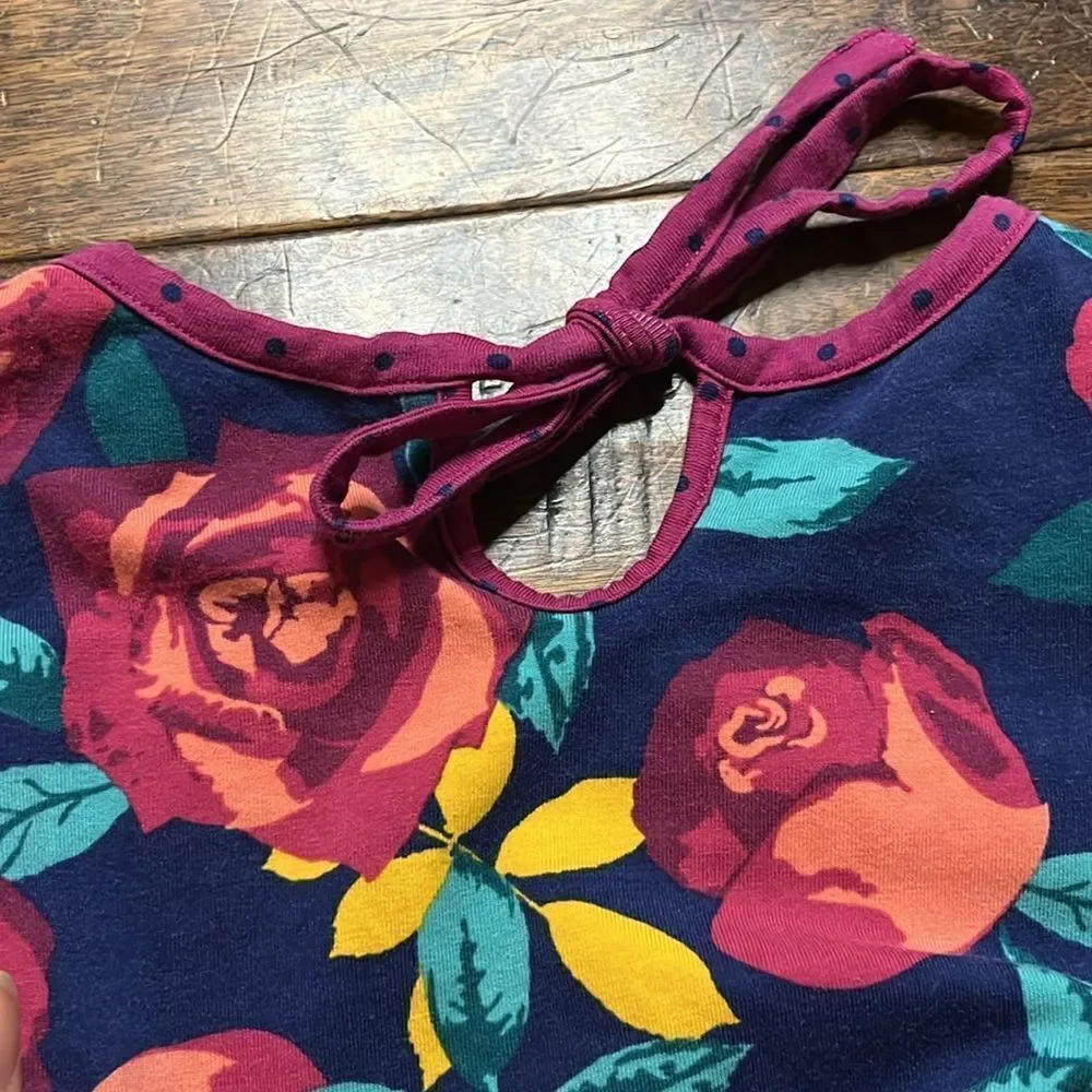Wildflowers navy blue